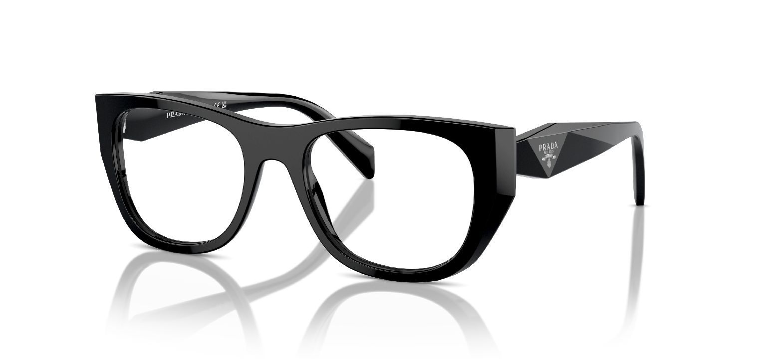 Lunettes de vue Prada Fantaisie 0PR A18V Noir pour Femme