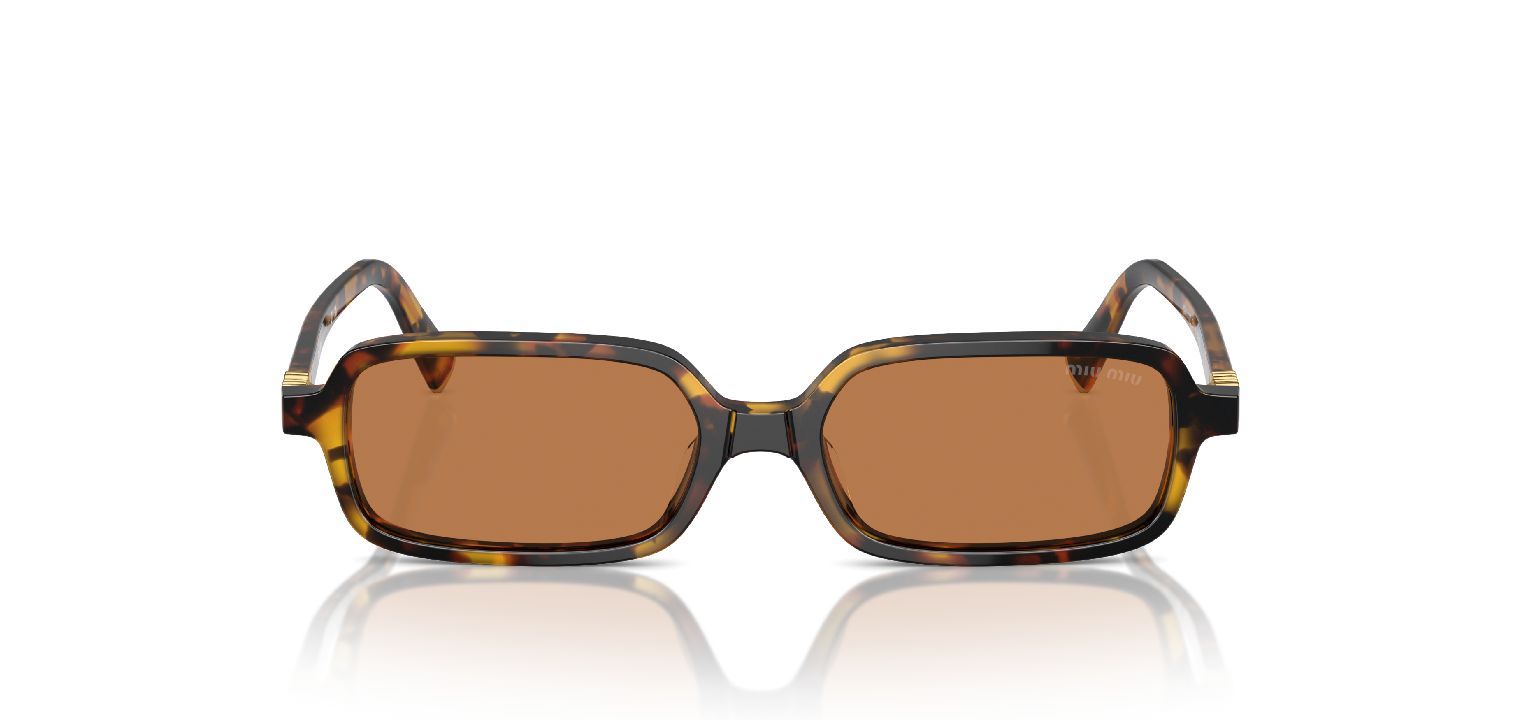Miu Miu Rectangle Sunglasses 0MU 11ZS Tortoise shell for Woman