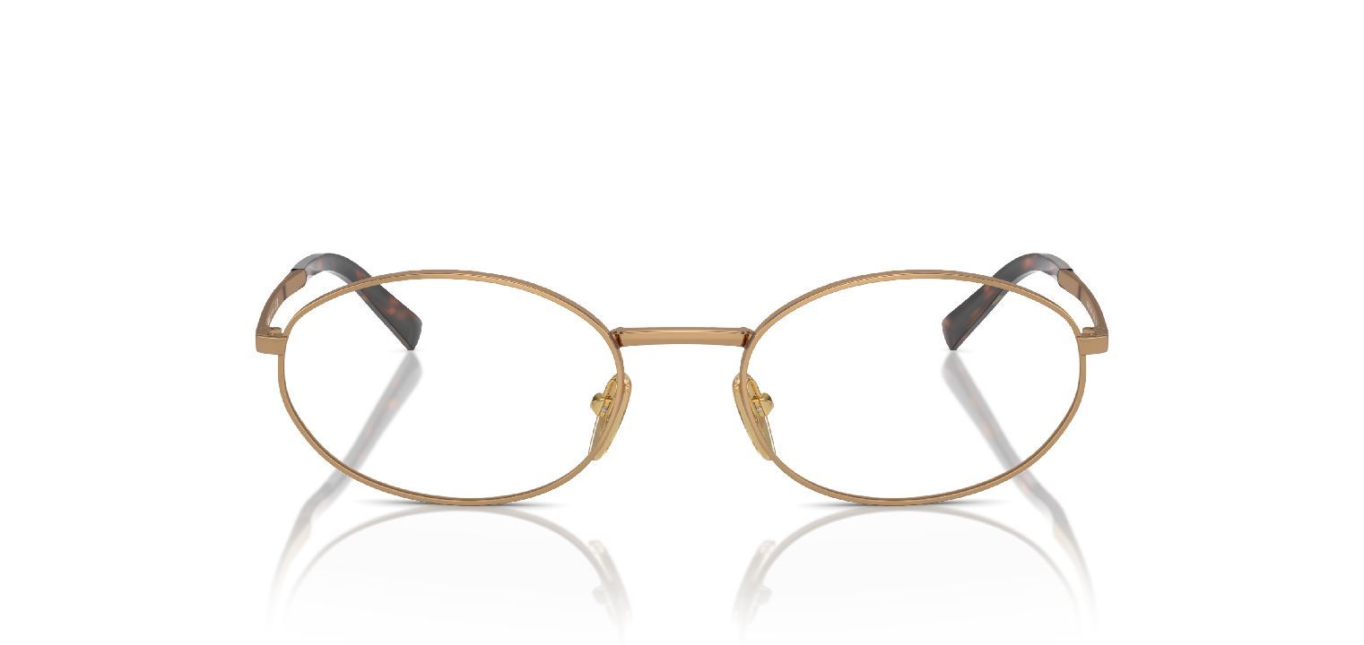 Prada Oval Brillen 0PR A57V Bronze für Damen