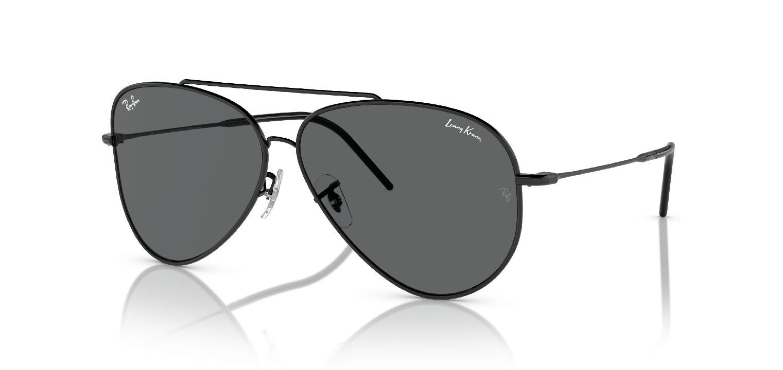Lunettes de soleil Ray-Ban Aviator 0RBR0101S Noir pour Homme-Femme