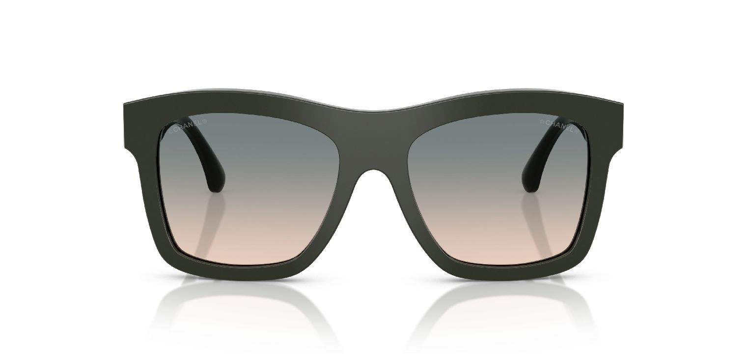 Lunettes de soleil Chanel Rectangle 0CH5533 Vert pour Femme