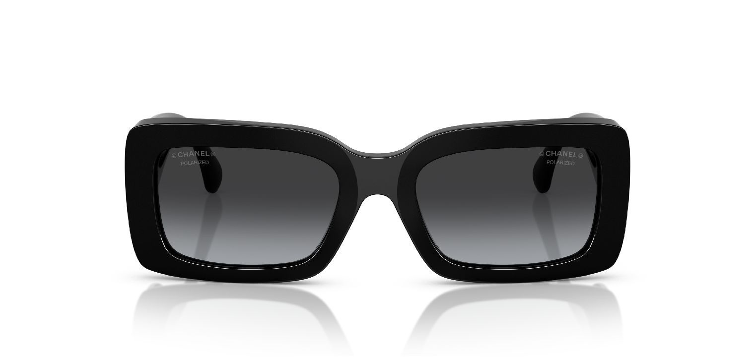 Lunettes de soleil Chanel Rectangle 0CH5534 Noir pour Femme