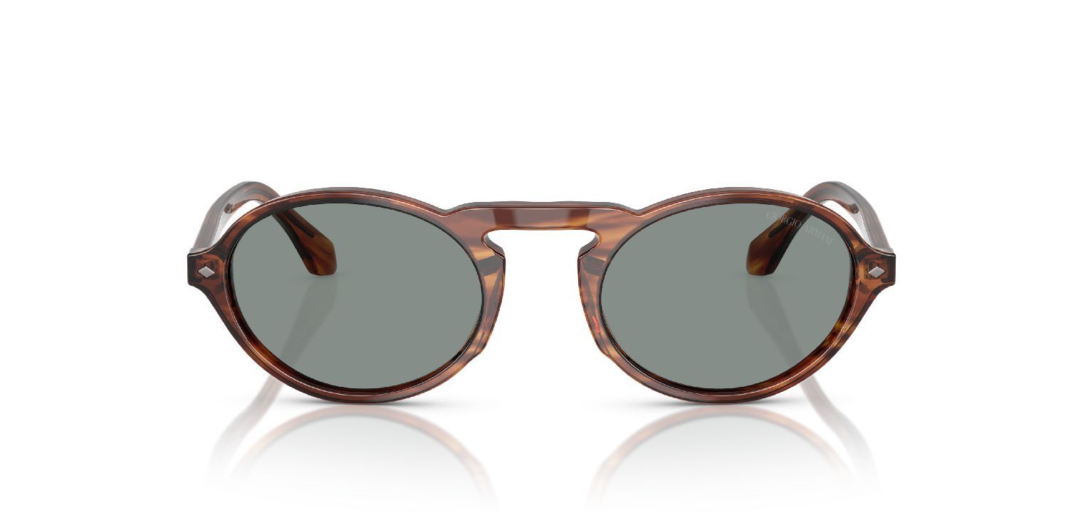 Giorgio Armani Oval Sonnenbrillen 0AR8219U Braun für Herren