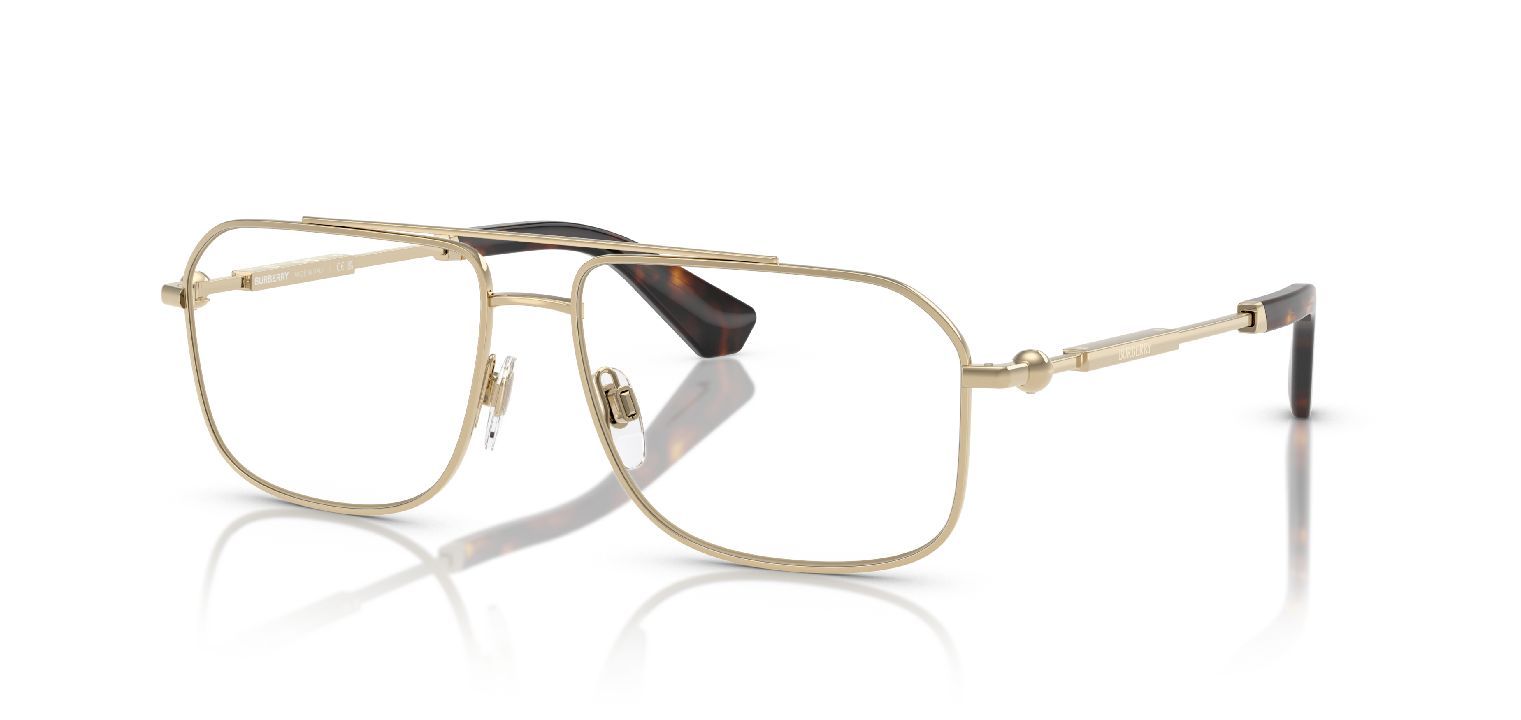 Burberry Rechteckig Brillen 0BE1391 Gold für Herren