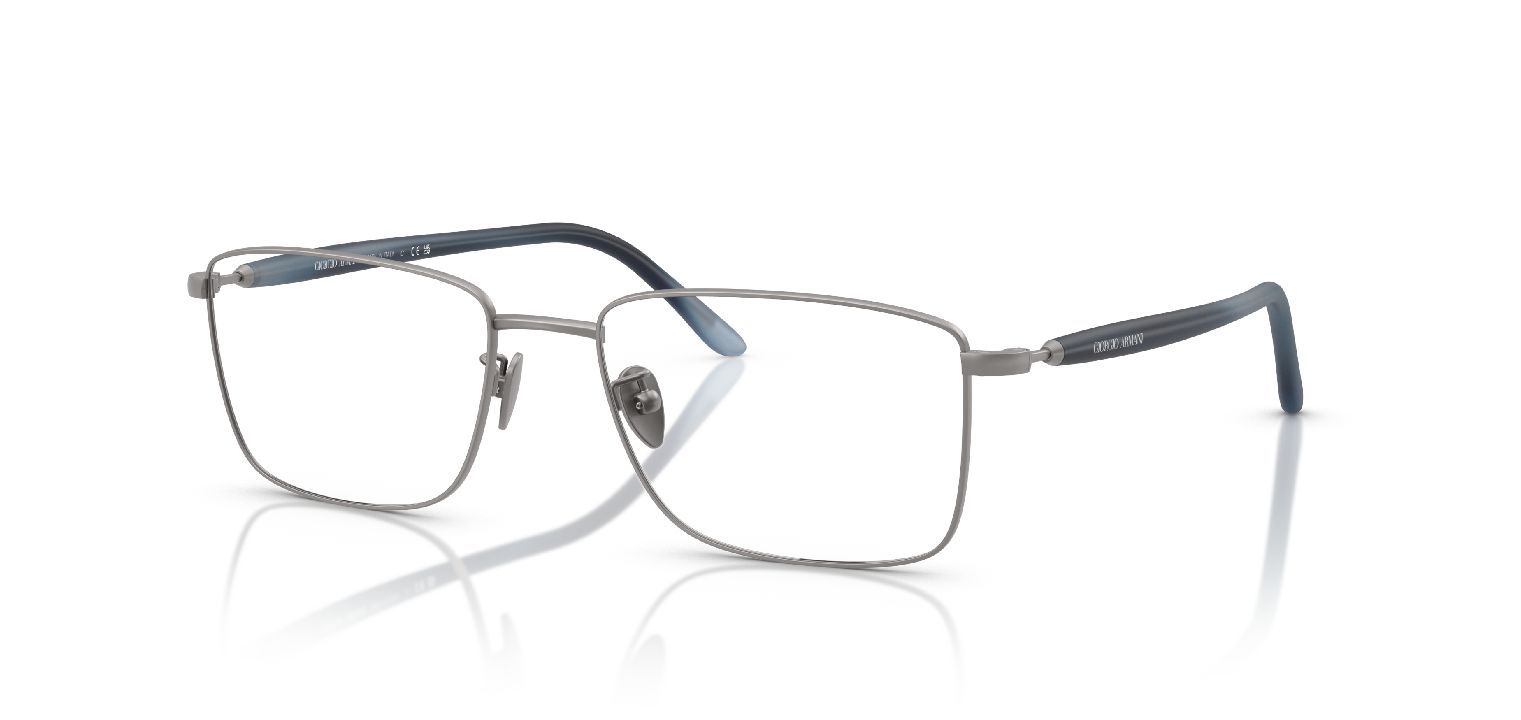 Lunettes de vue Giorgio Armani Rectangle 0AR5150 Gris pour Homme