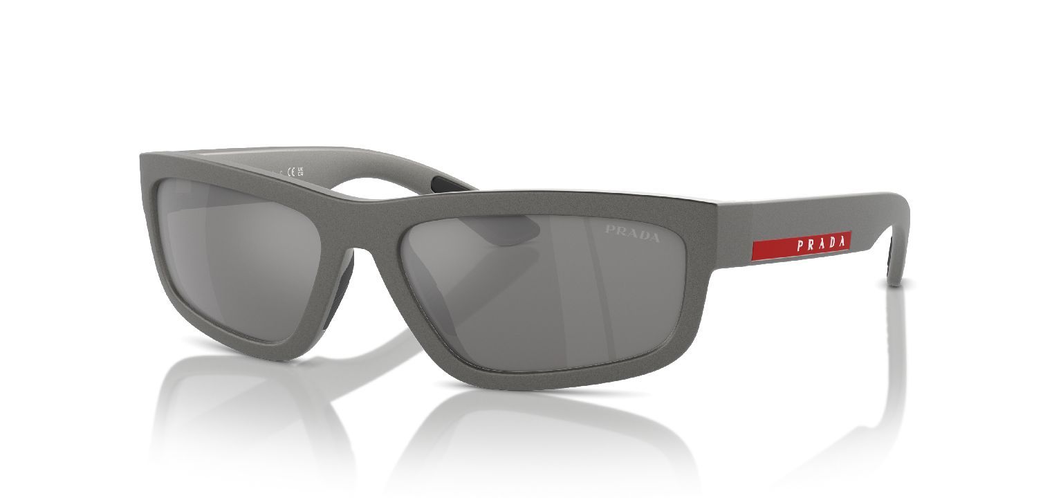 Prada Linea Rossa Rectangle Sunglasses 0PS 05ZS Grey for Man