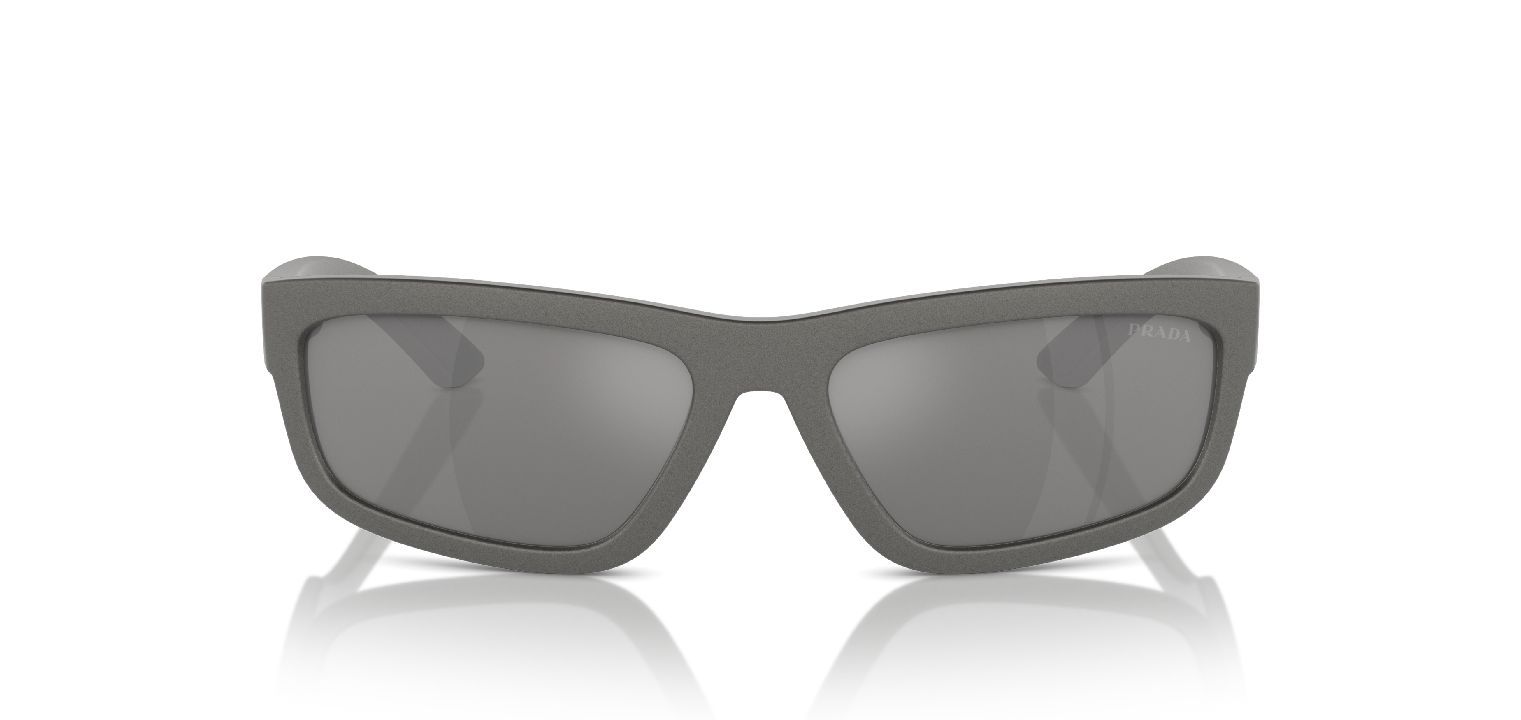 Prada Linea Rossa Rectangle Sunglasses 0PS 05ZS Grey for Man