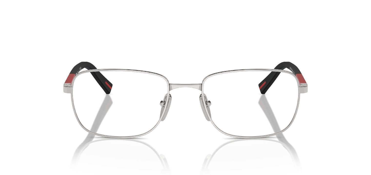 Prada Linea Rossa Quadratisch Brillen 0PS 52QV Sillber für Herren