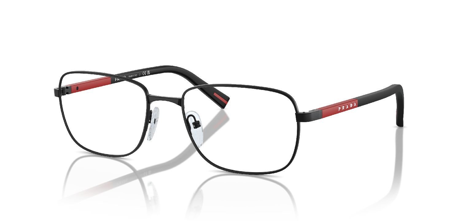 Prada Linea Rossa Quadratisch Brillen 0PS 52QV Schwarz für Herren