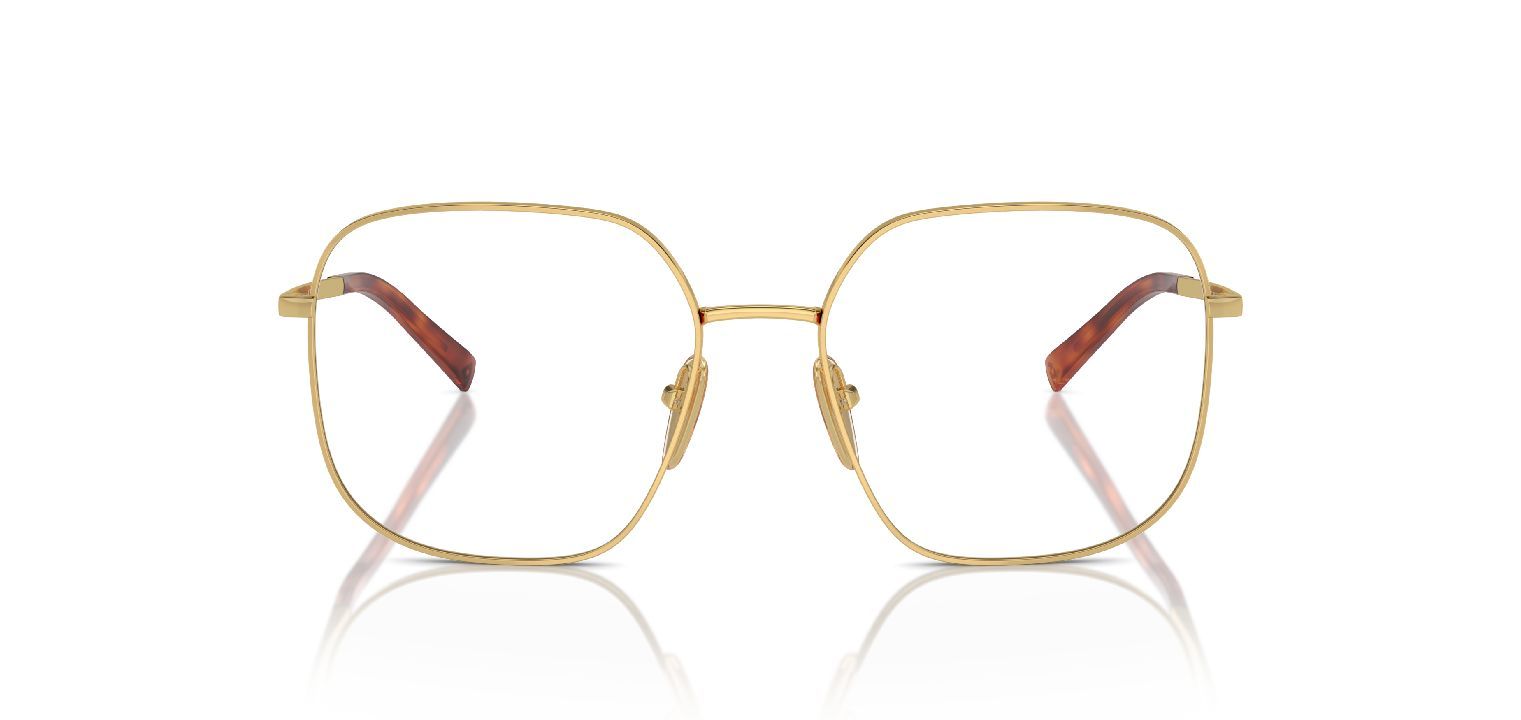 Prada Carré Eyeglasses 0PR A59V Gold for Woman