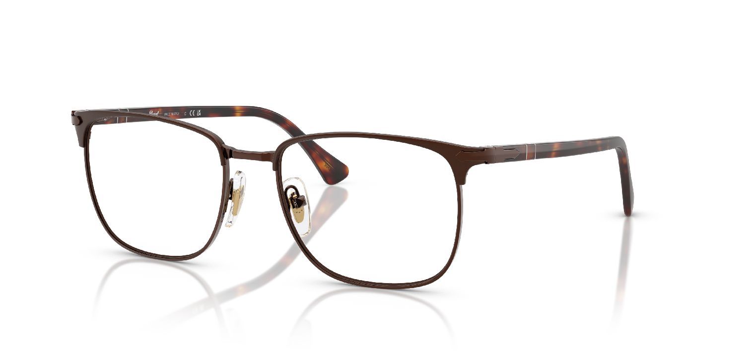 Persol Carré Eyeglasses 0PO1021V Marron for Unisex