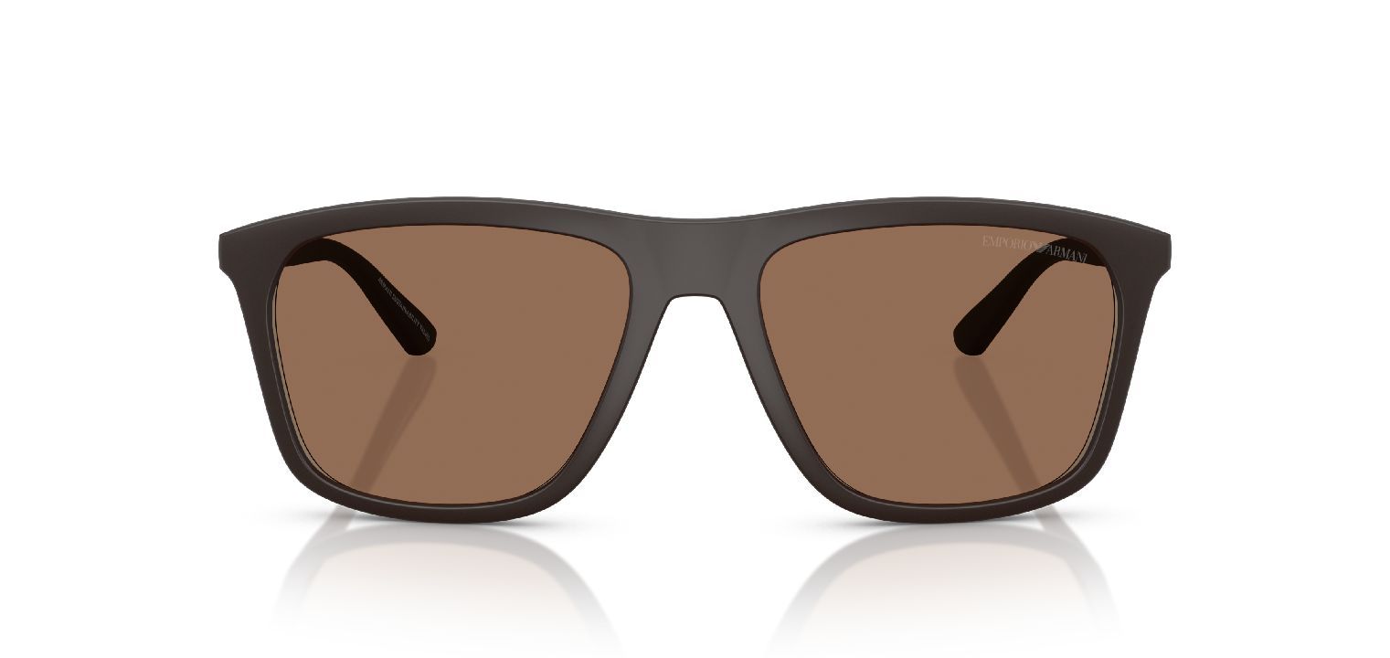 Emporio Armani Quadratisch Sonnenbrillen 0EA4237 Braun für Herren