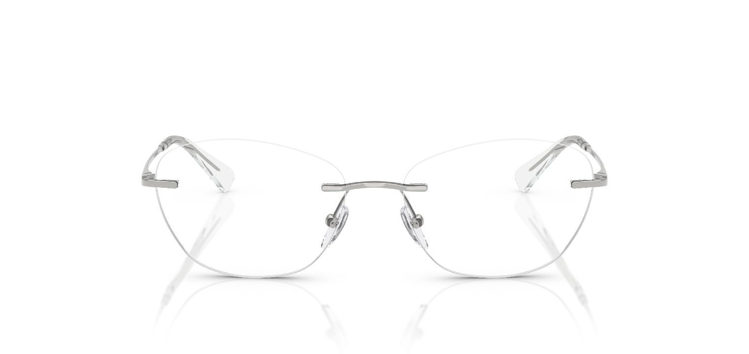 Emporio Armani Round Eyeglasses 0EA1167 Silver for Woman