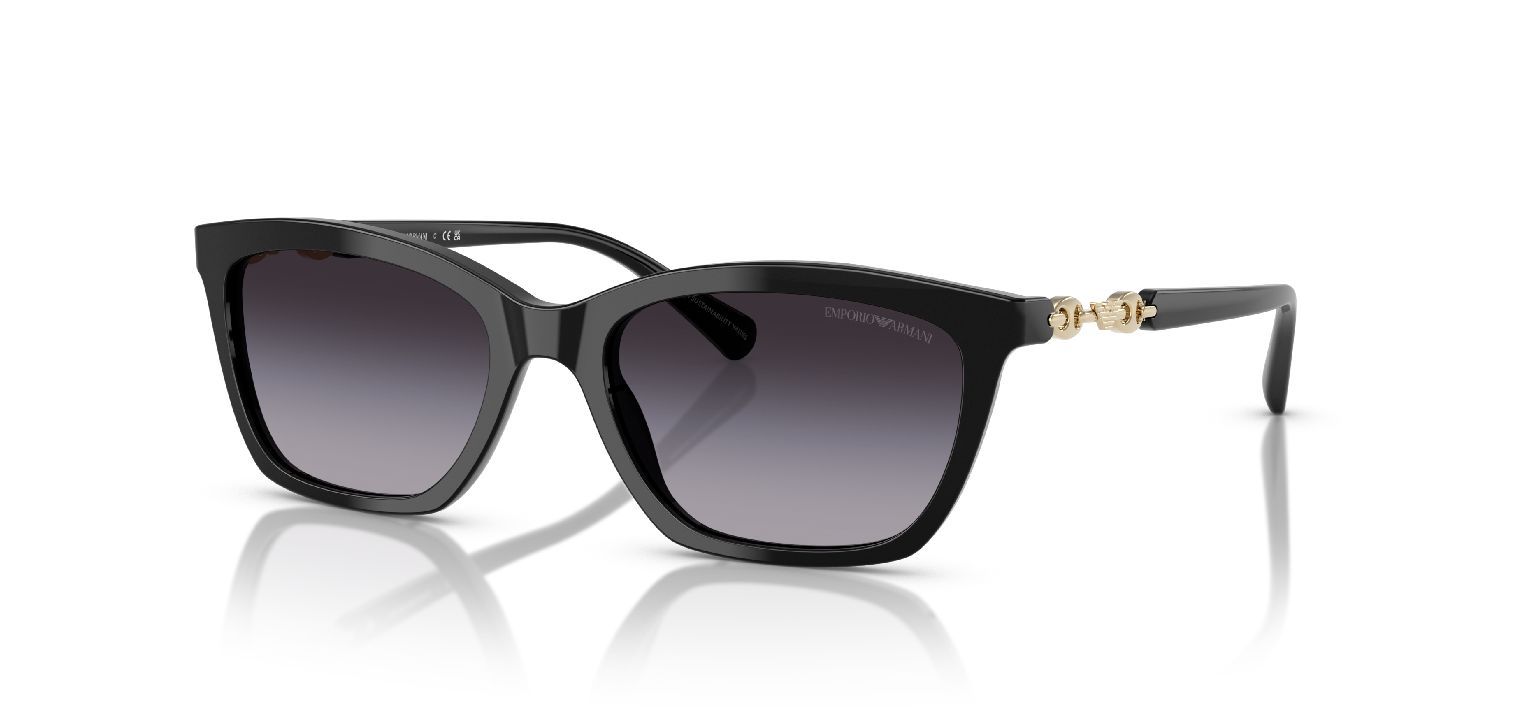 Lunettes de soleil Emporio Armani Papillon 0EA4238 Noir pour Femme