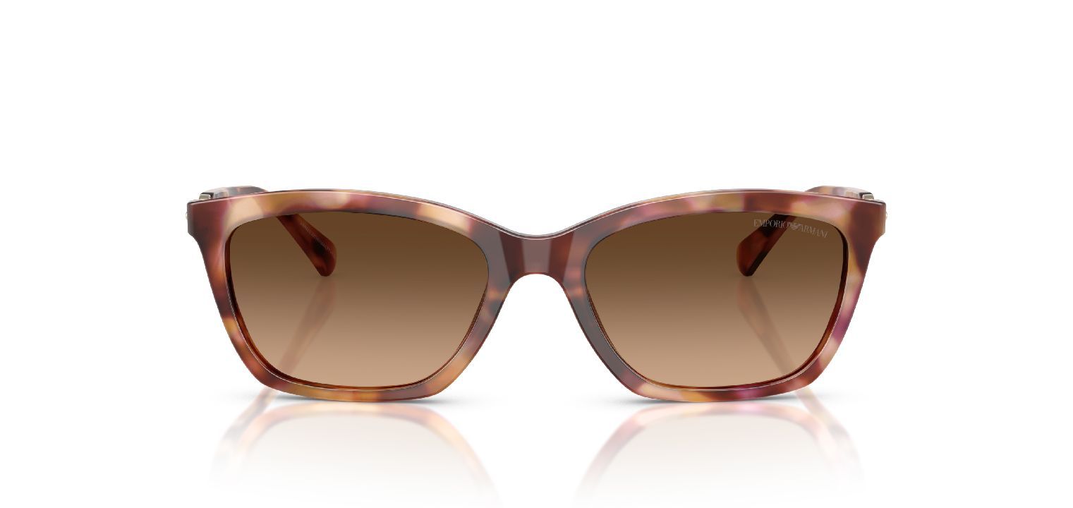 Lunettes de soleil Emporio Armani Papillon 0EA4238 Rouge pour Femme