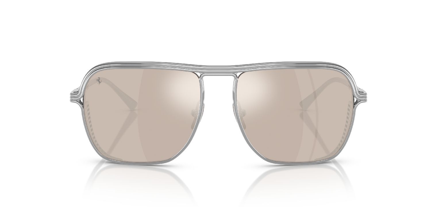 Ferrari Cavallino Quadratisch Sonnenbrillen 0FH1014T Sillber für Damen/Herren