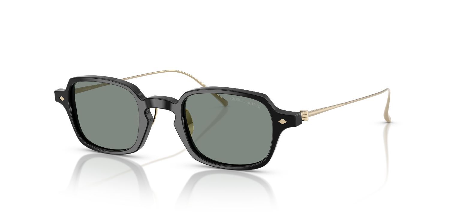 Giorgio Armani Rectangle Sunglasses 0AR8227T Black for Man