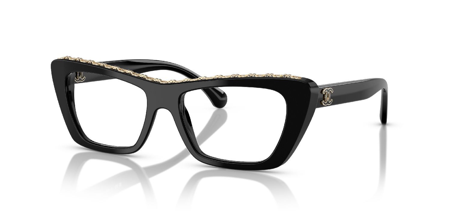 Lunettes de vue Chanel Papillon 0CH3480 Noir pour Femme