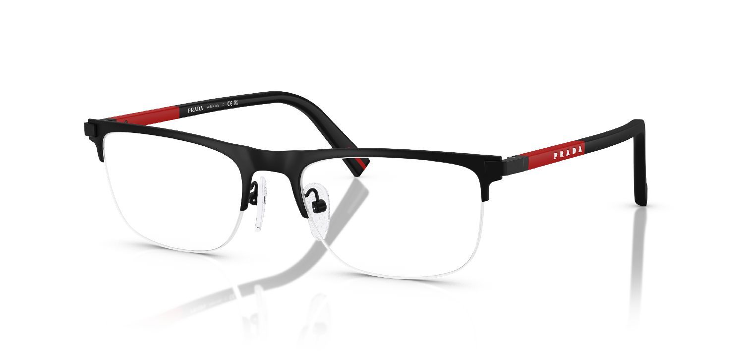 Prada Linea Rossa Quadratisch Brillen 0PS 50RV Schwarz für Herren