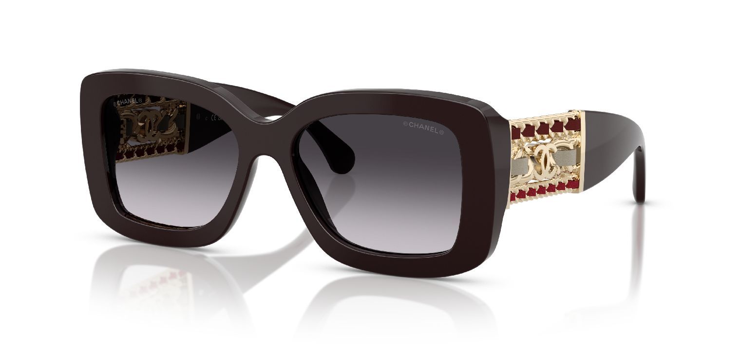 Lunettes de soleil Chanel Carre 0CH5535Q Rouge pour Femme Visilab