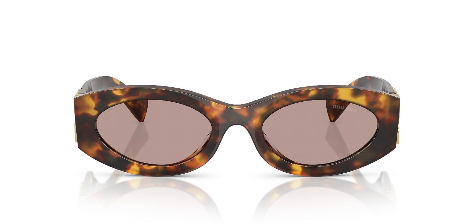 Lunettes de soleil Miu Miu Ovale 0MU 11WS Ecaille pour Femme