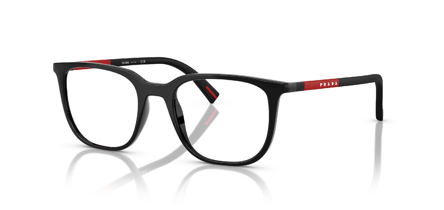 Prada Linea Rossa Quadratisch Brillen 0PS 04RV Schwarz für Herren