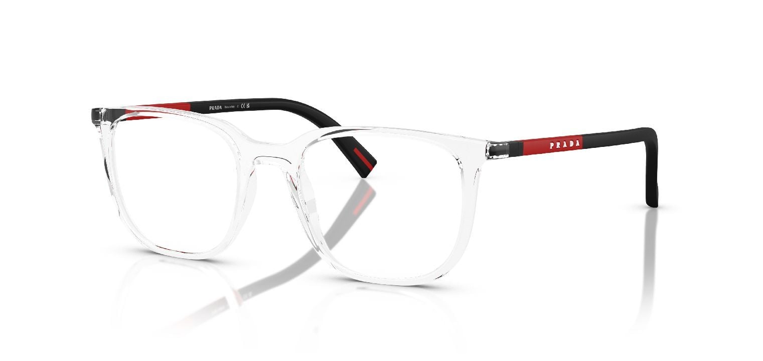 Prada Linea Rossa Carré Eyeglasses 0PS 04RV Black for Man