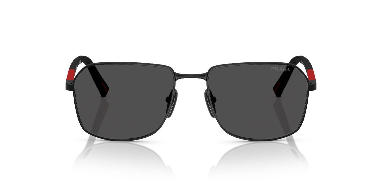 Prada Linea Rossa Rechteckig Sonnenbrillen 0PS A51S Schwarz für Herren