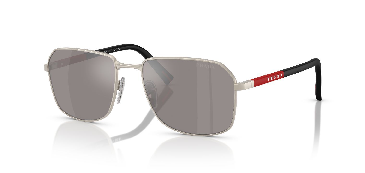 Prada Linea Rossa Rechteckig Sonnenbrillen 0PS A51S Beige für Herren
