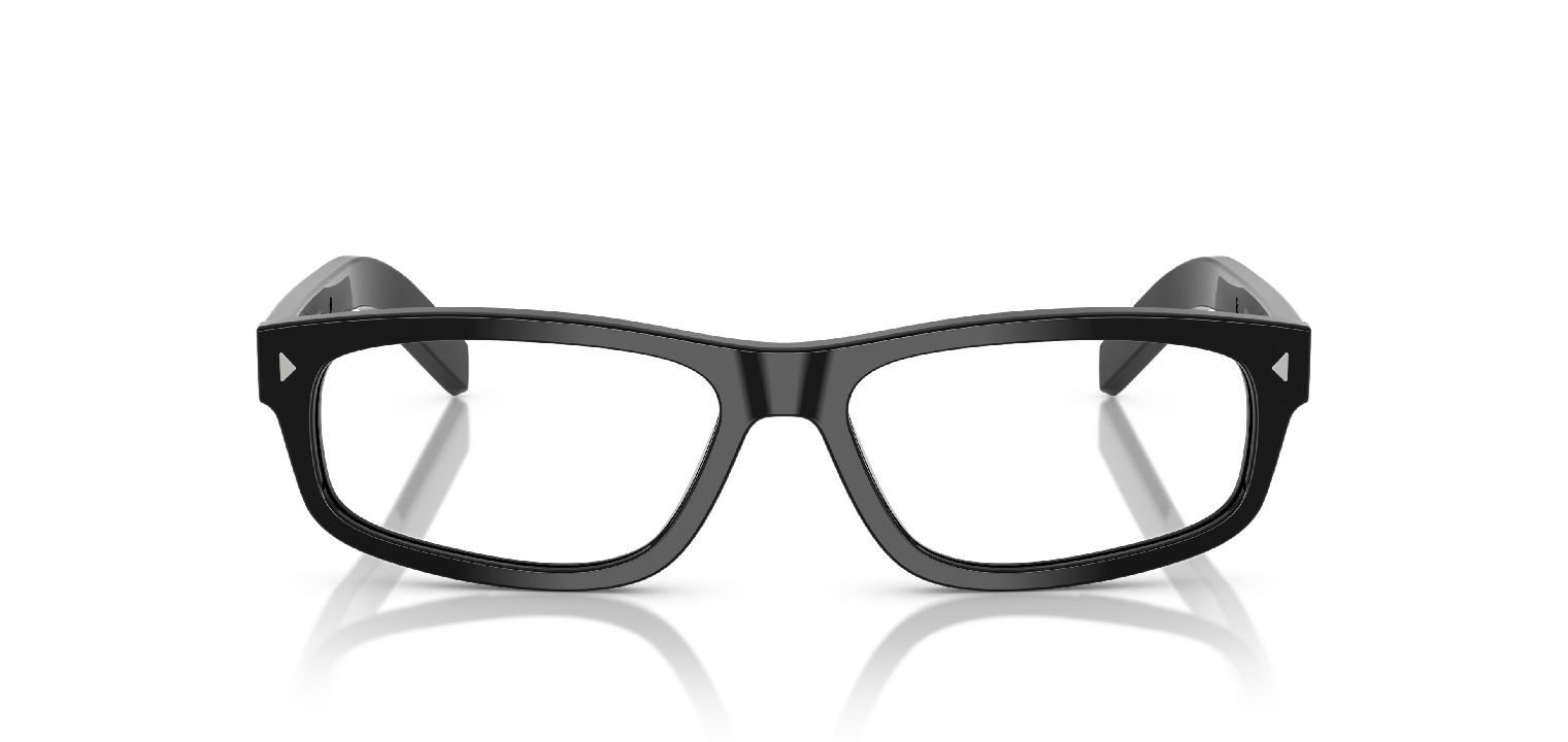 Prada Rectangle Eyeglasses 0PR B02V Black for Man