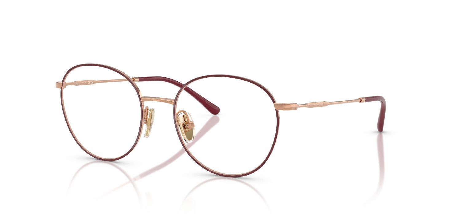 Lunettes de vue Vogue Ronde 0VO4280T Rose pour Femme