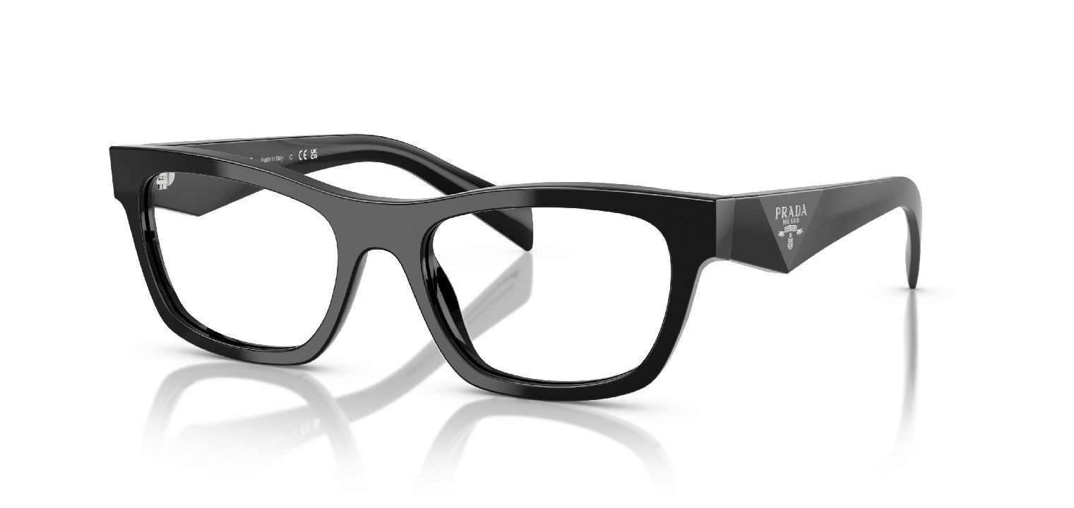 Prada Schmetterling Brillen 0PR B01V Schwarz für Damen