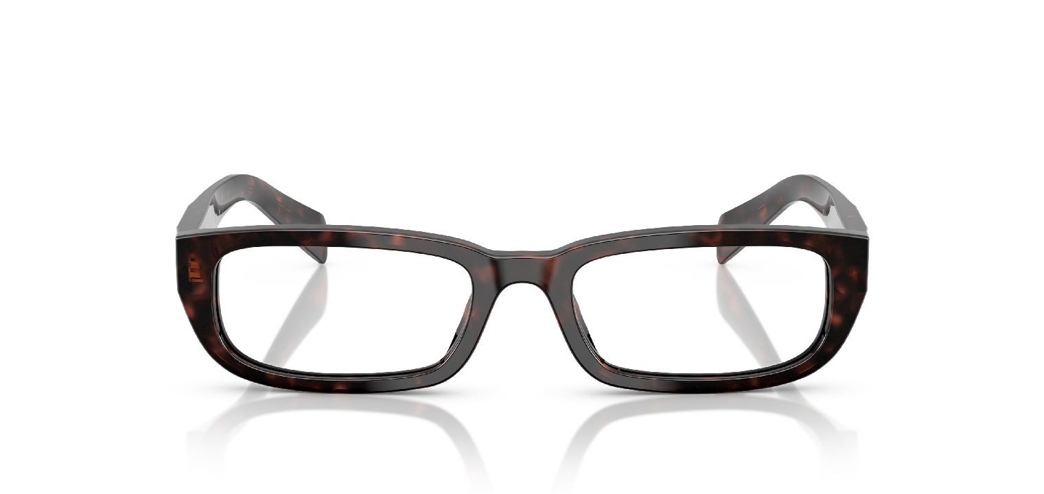 Prada Rechteckig Brillen 0PR B05V Havana für Damen