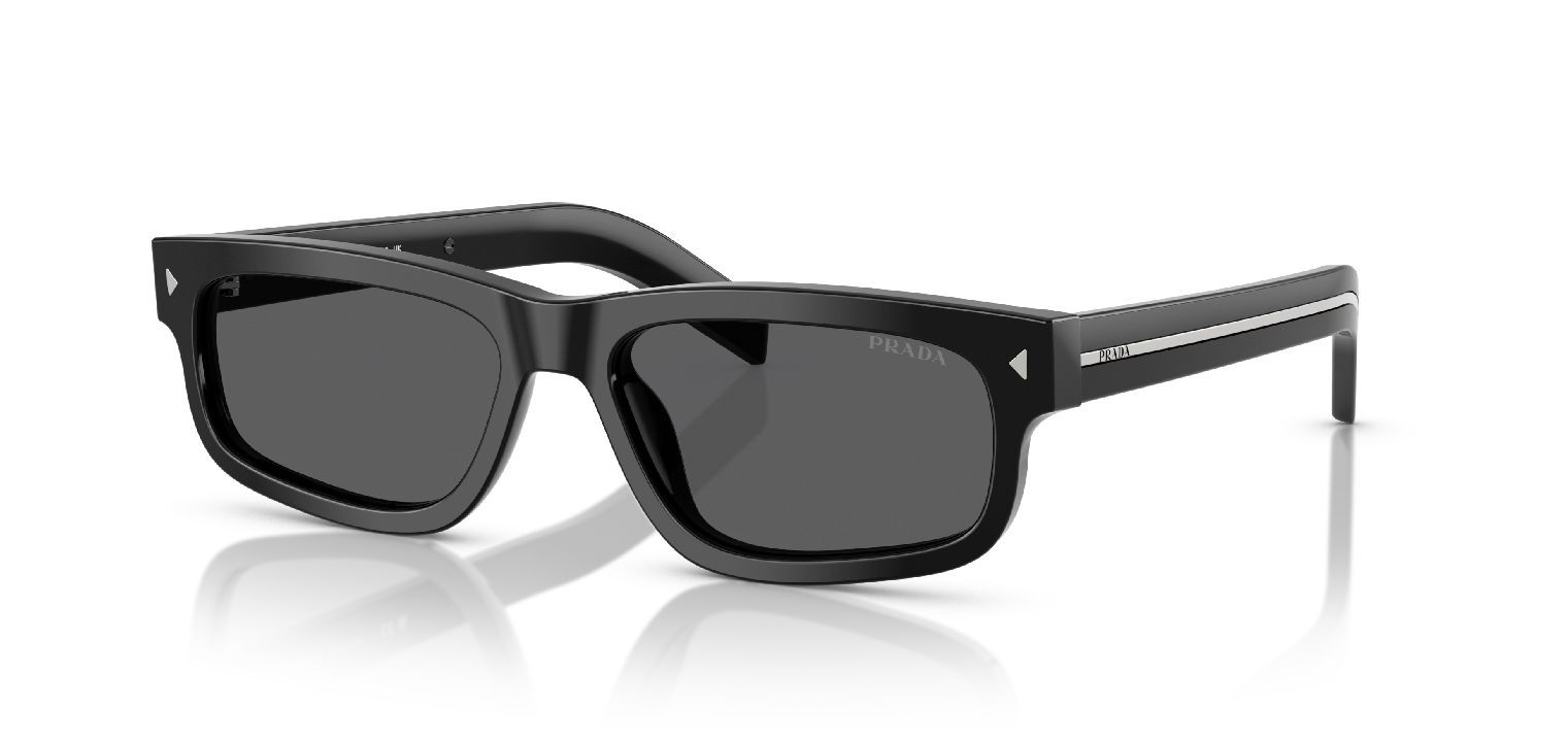 Prada Rechteckig Sonnenbrillen 0PR B11S Schwarz für Herren
