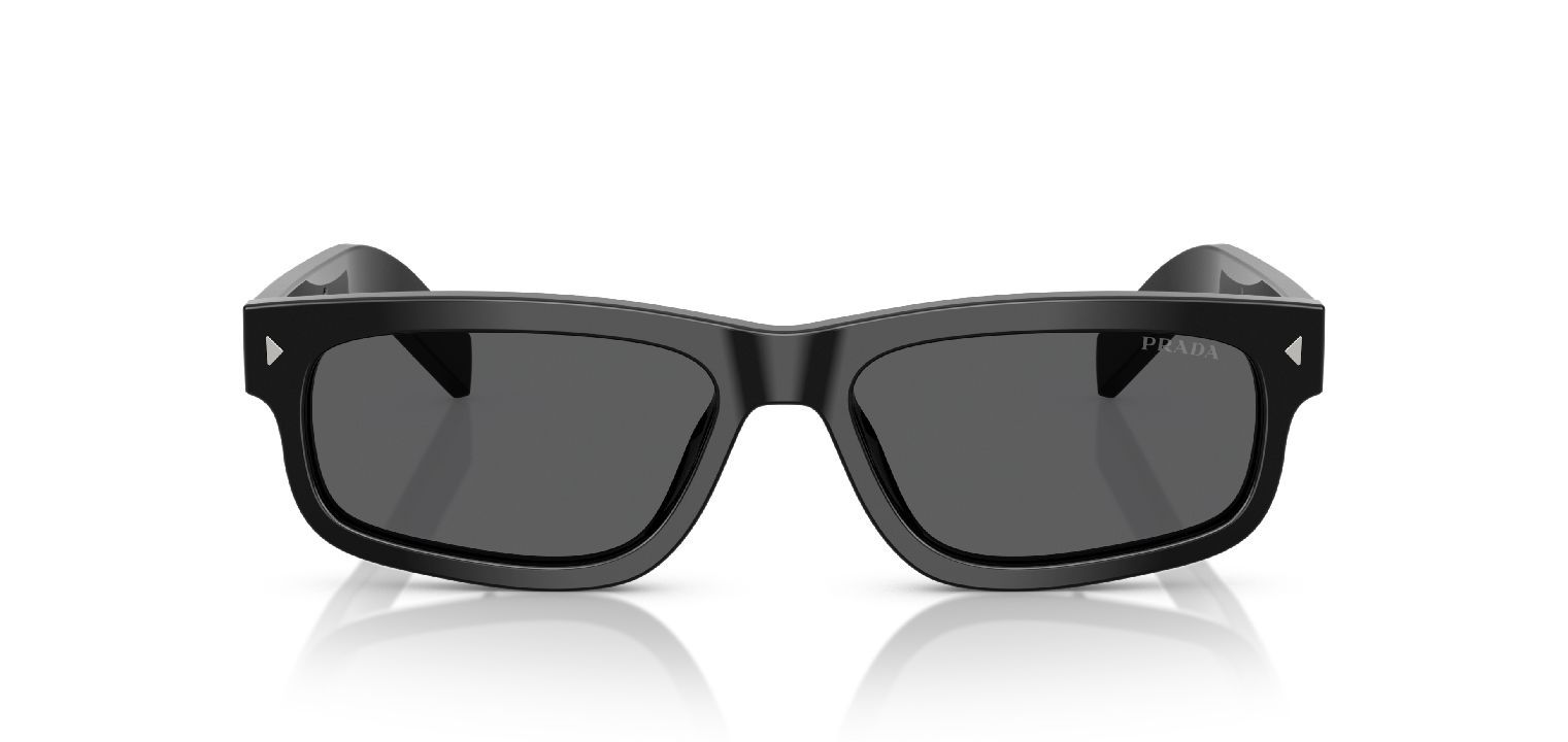 Prada Rechteckig Sonnenbrillen 0PR B11S Schwarz für Herren