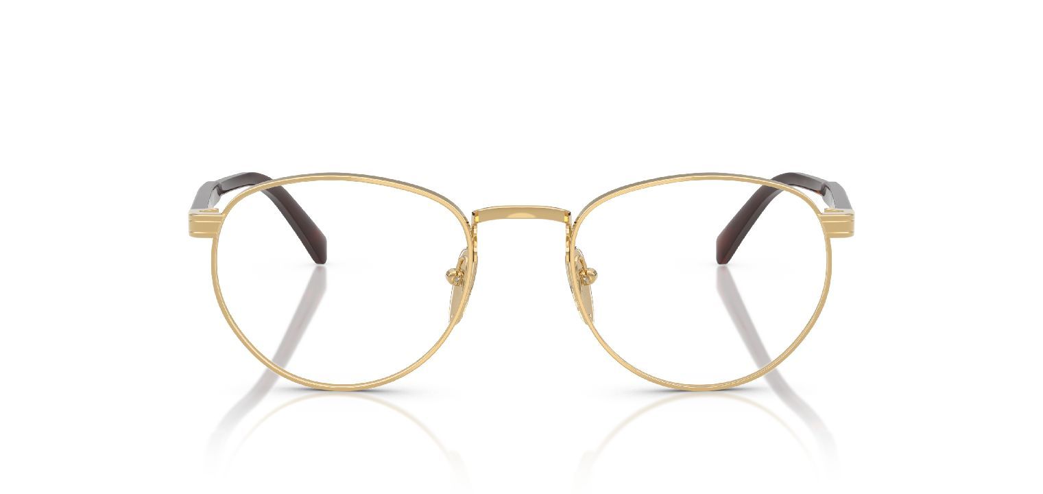 Prada Round Eyeglasses 0PR B52V Gold for Man