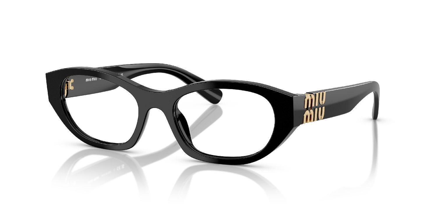 Lunettes de vue Miu Miu Aviator 0MU 03WV Noir pour Femme