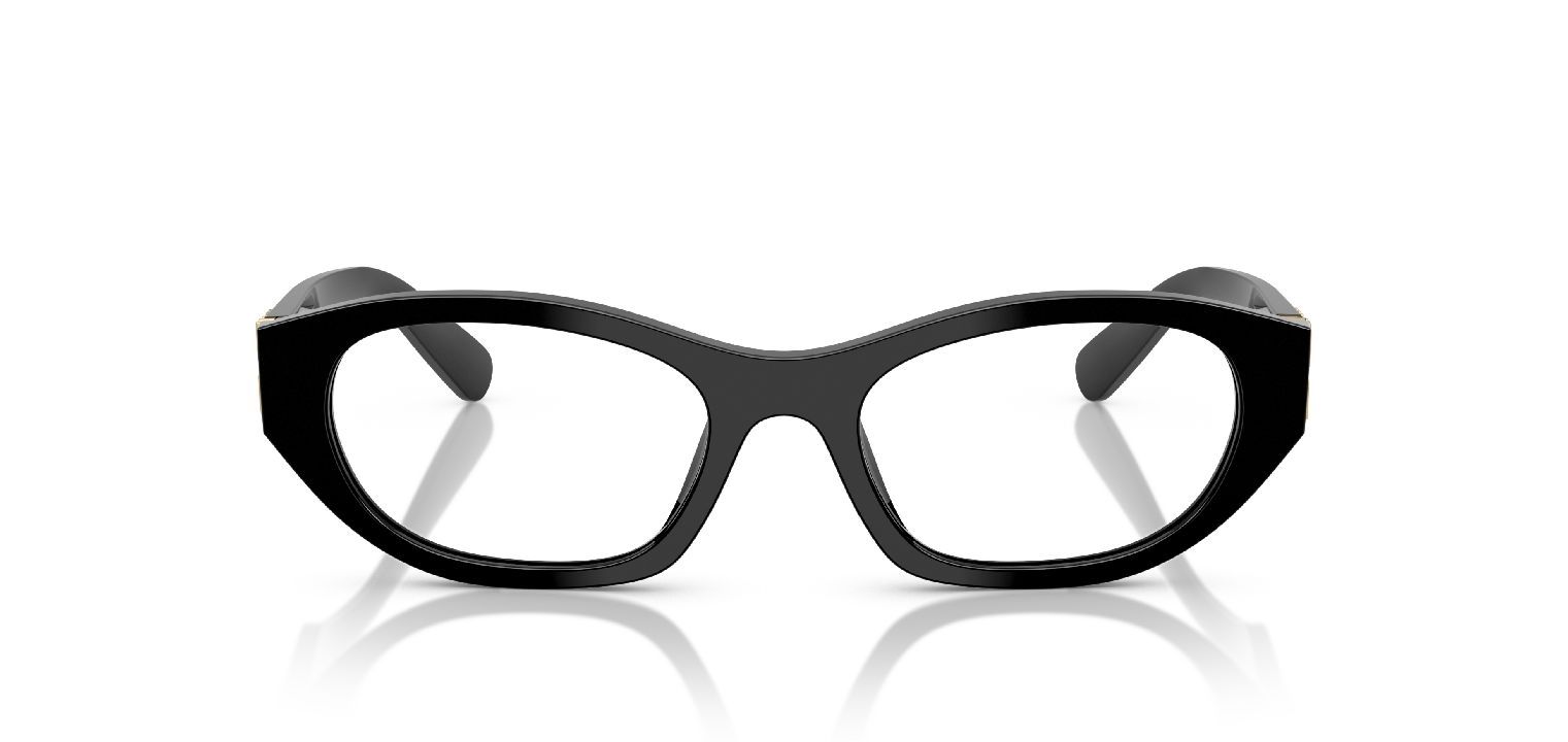 Lunettes de vue Miu Miu Aviator 0MU 03WV Noir pour Femme