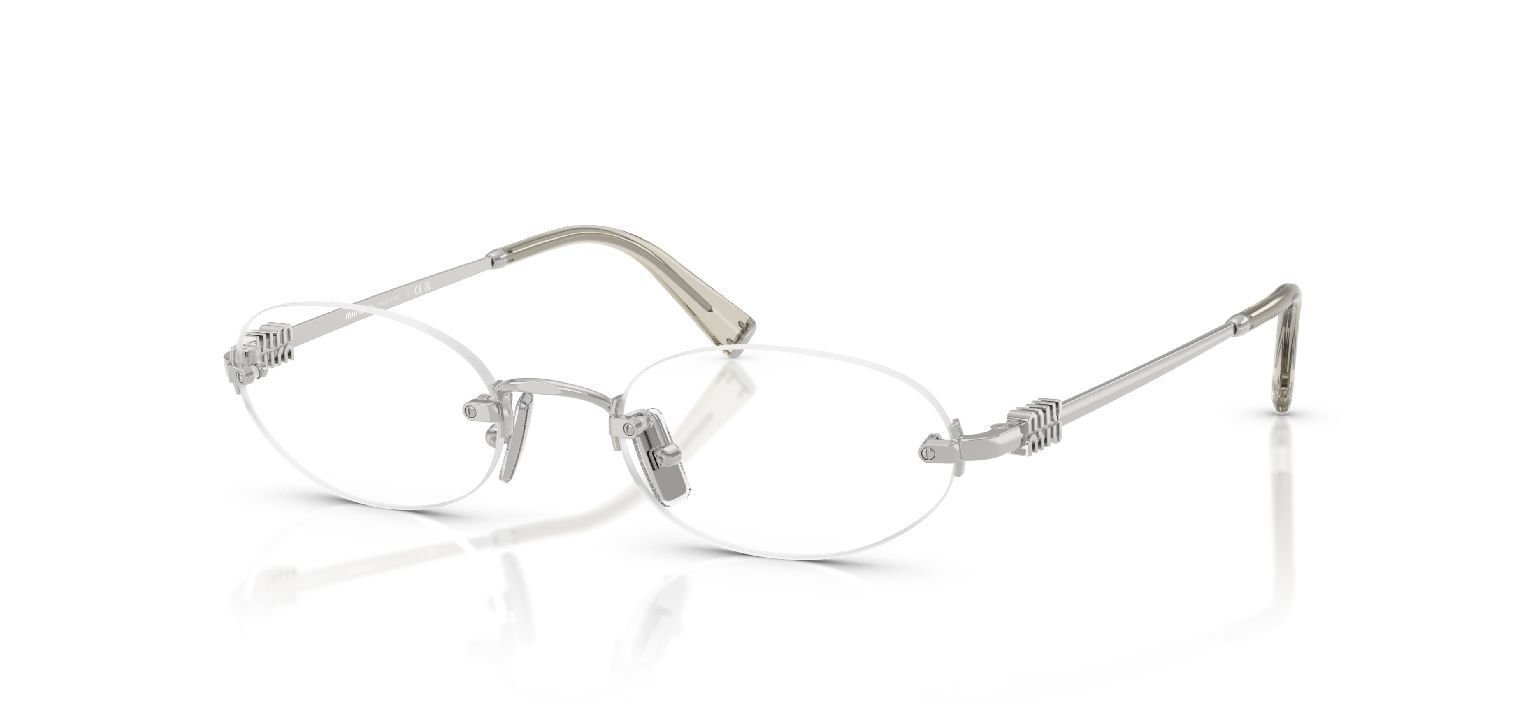 Lunettes de vue Miu Miu Ovale 0MU 53WV Argenté pour Femme