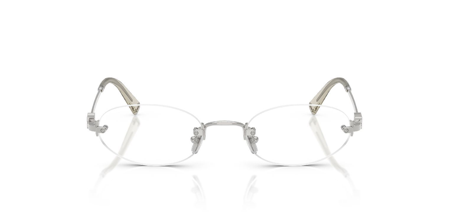 Lunettes de vue Miu Miu Ovale 0MU 53WV Argenté pour Femme