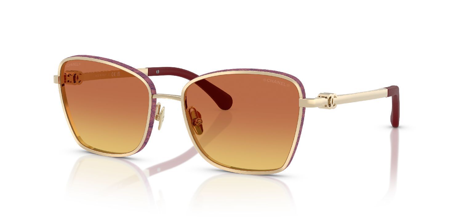Chanel Carré Sunglasses 0CH4289Q Gold for Woman