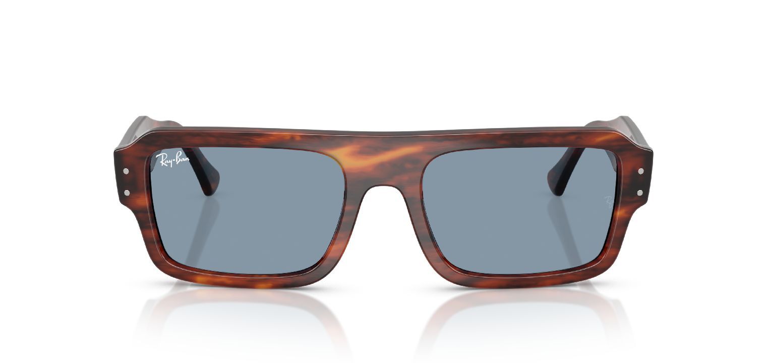 Lunettes de soleil Ray-Ban Rectangle 0RB4454 Havana pour Homme-Femme