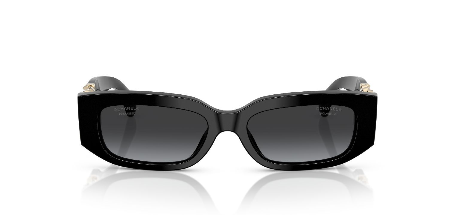 Chanel Rechteckig Sonnenbrillen 0CH5544 Schwarz für Damen