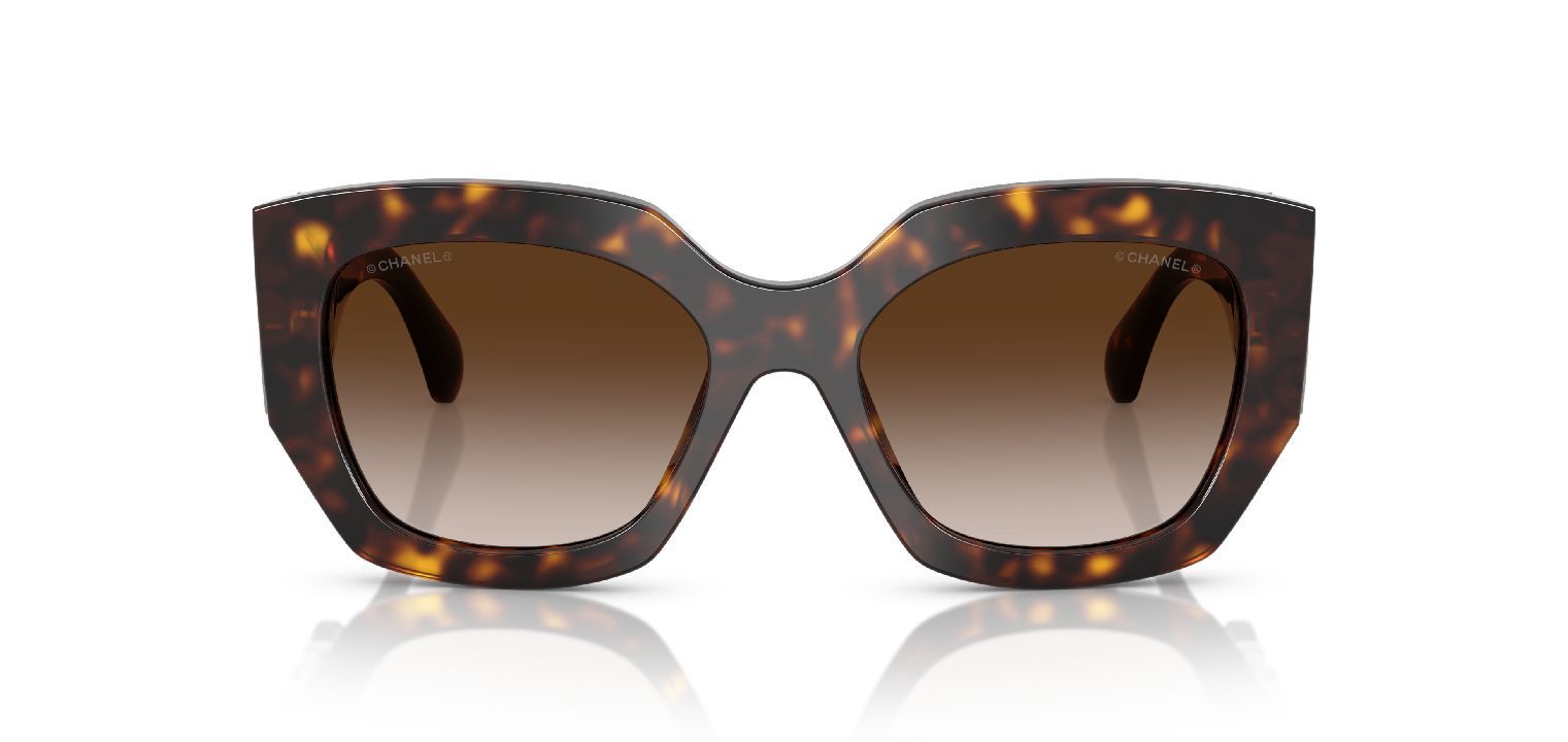 Lunettes de soleil Chanel Papillon 0CH5545 Havana pour Femme