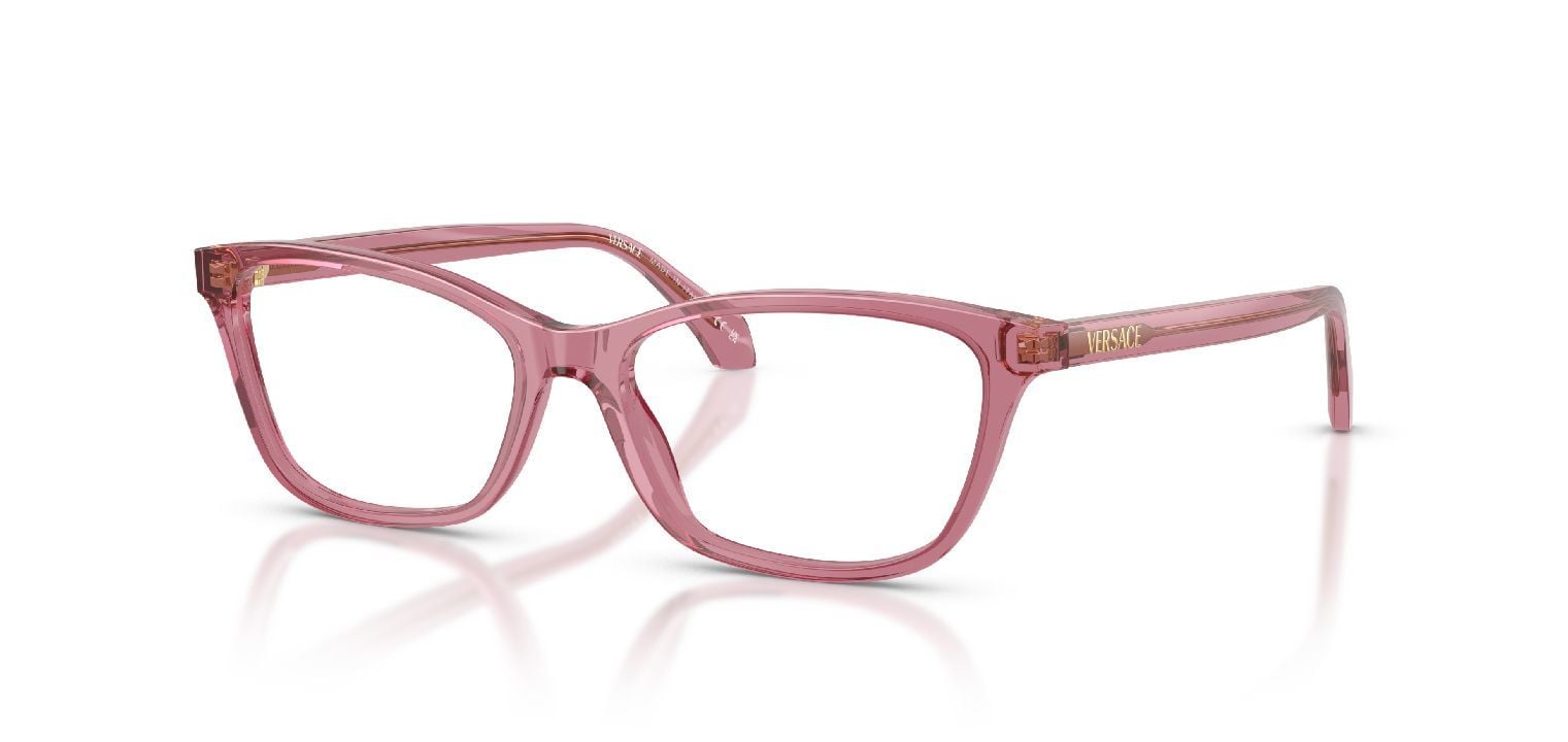 Versace Rectangle Eyeglasses 0VE3375 Red for Woman
