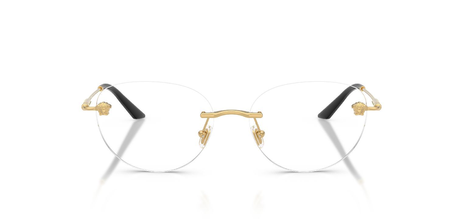 Lunettes de vue Versace Ovale 0VE1305 Doré pour Femme