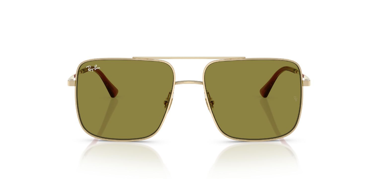 Ray-Ban Carré Sunglasses 0RB3758 Gold for Unisex