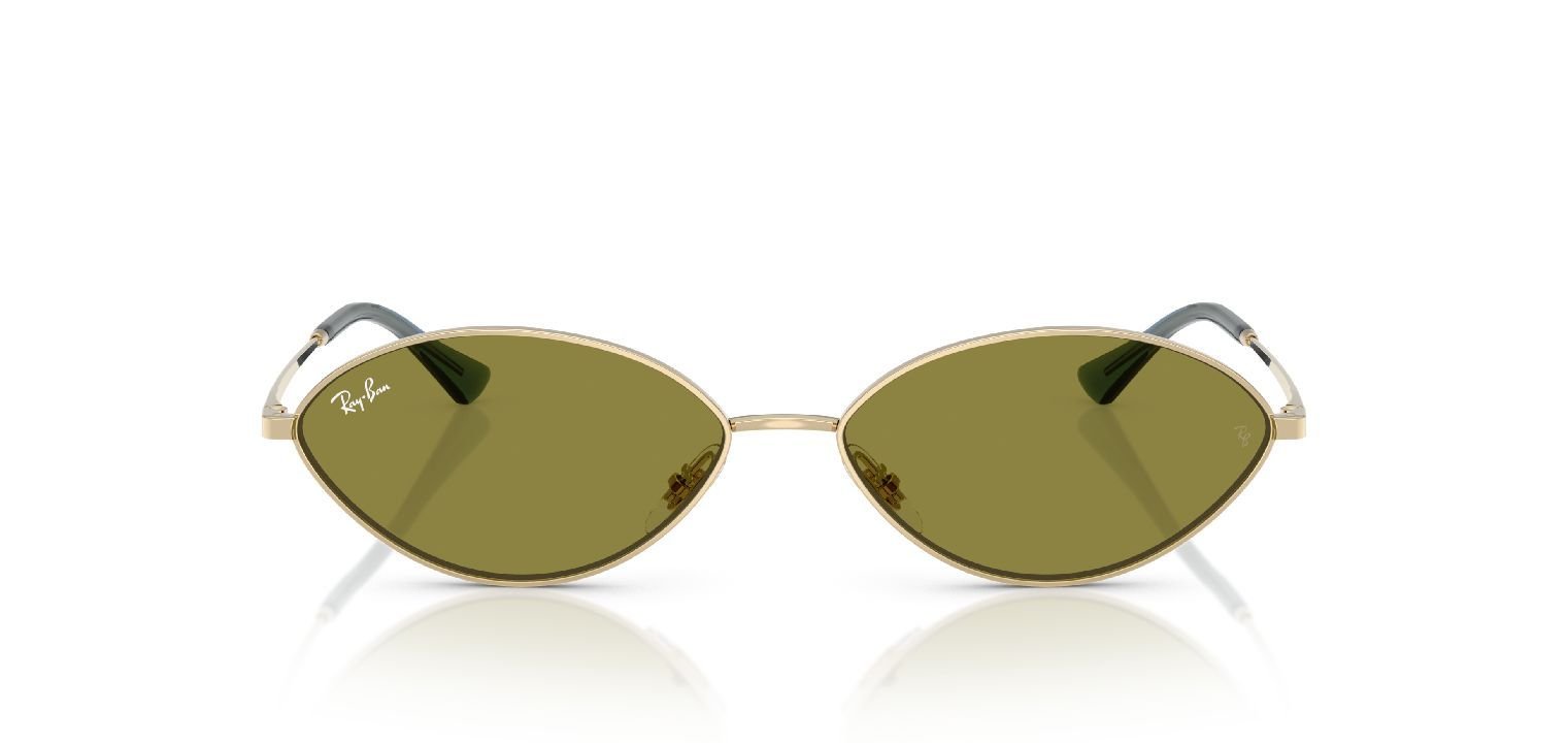 Ray-Ban Oval Sunglasses 0RB3757 Gold for Unisex