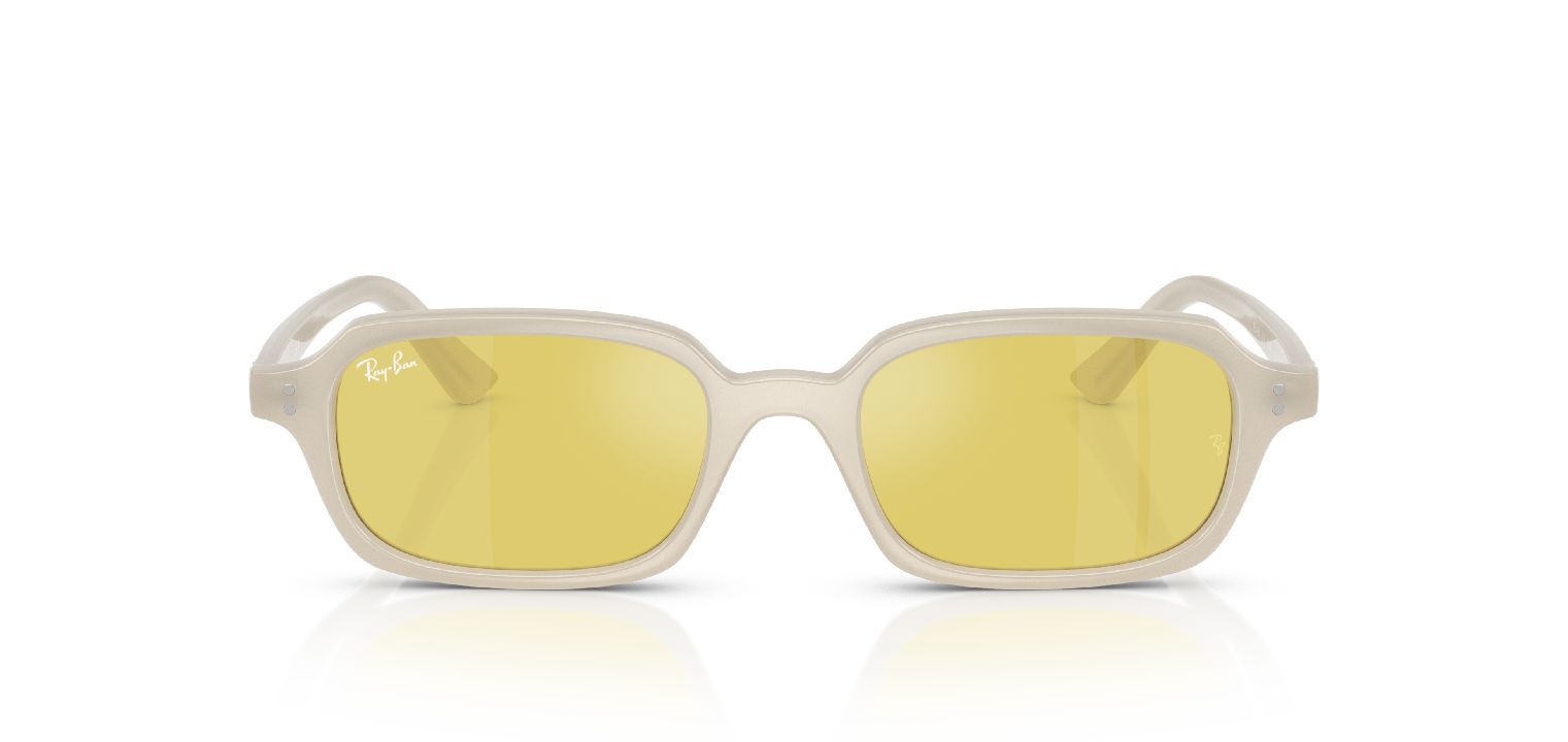 Lunettes de soleil Ray-Ban Carré 0RB4455 Blanc pour Homme-Femme
