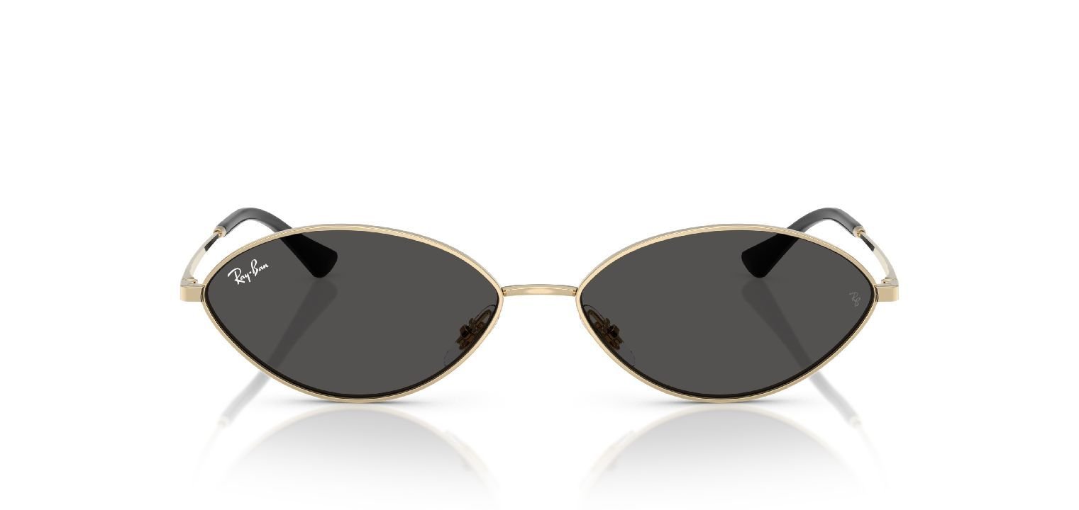 Ray-Ban Oval Sunglasses 0RB3757 Gold for Unisex